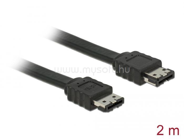 DELOCK eSATA 3 Gb/s > eSATA kábel 2 m fekete