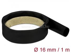 DELOCK Fekete zsugorcső 1 m x 16 mm DL18976 small
