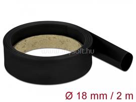 DELOCK Fekete zsugorcső 2 m x 18 mm DL18984 small