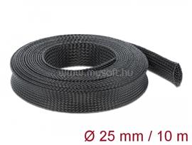 DELOCK Fonott kábelharisnya nyújtható 10 m x 25 mm fekete DL18904 small
