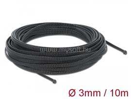 DELOCK Fonott kábelharisnya nyújtható 10 m x 3 mm fekete DL18847 small