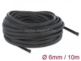 DELOCK Fonott kábelharisnya nyújtható 10 m x 6 mm fekete DL18848 small