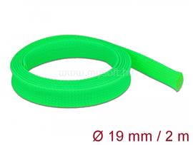 DELOCK Fonott kábelharisnya nyújtható 2 m x 19 mm zöld DL20744 small