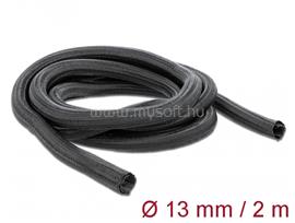 DELOCK Fonott kábelharisnya önzáródó 2 m x 13 mm (fekete) DL18853 small