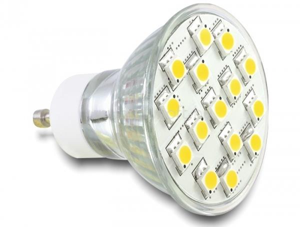 DELOCK GU10 LED világítás 15x SMD 3.5W, meleg fehér