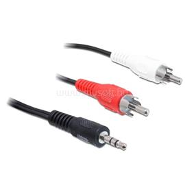 DELOCK Hangkábel 3,5 mm 2 x RCA 3 m DL84942 small