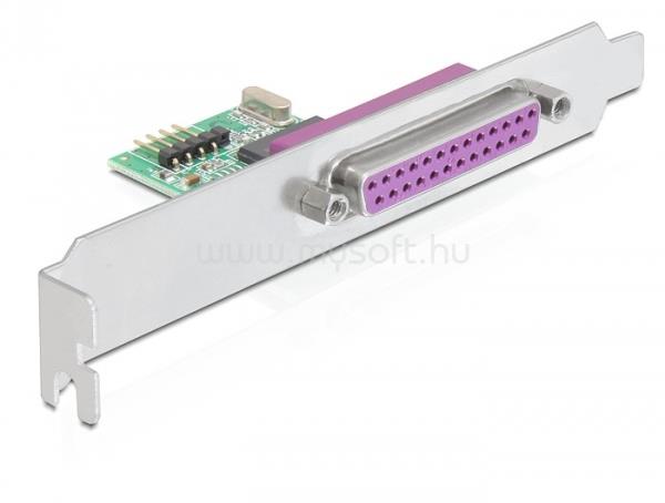DELOCK hátsó keret, USB-ről 1 x párhuzamos DB 25