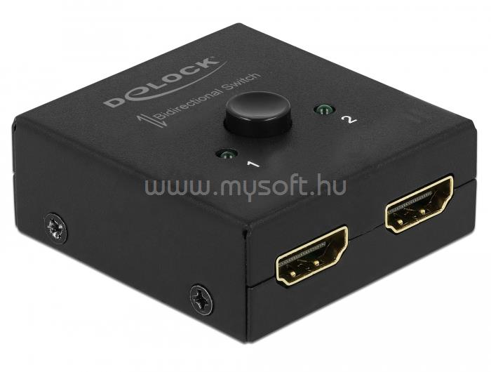 DELOCK HDMI 2 - 1 kapcsoló kétirányú 4K 60 Hz kompakt