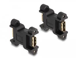 DELOCK HDMI-adapter anya-hüvelyhez csavaros csatlakozással DL66068 small