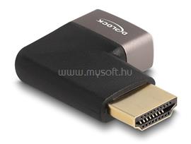DELOCK HDMI adapter apa - anya 90  jobbra hajlítva 8K 60 Hz szürke fém DL60084 small