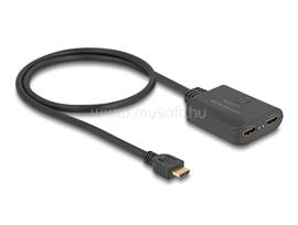 DELOCK HDMI elosztó 1 x HDMI megoszlik 2 x HDMI-vé, 4K 60 Hz kimenettel és downscalerrel DL18650 small