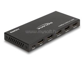 DELOCK HDMI elosztó 1 x HDMI megoszlik 4 x HDMI-vé, 4K 60 Hz kimenettel és downscalerrel DL18652 small