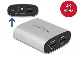 DELOCK HDMI HD Audio Extractor 4K 60 Hz - HDMI eARC segítségével DL63332 small