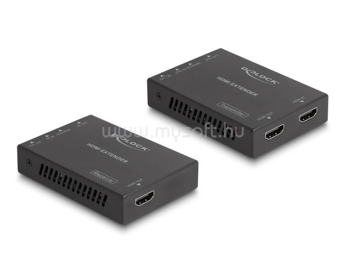 DELOCK HDMI-hosszabbító készlet Cat.6-os kábelen keresztül 4K 60 Hz 50 m