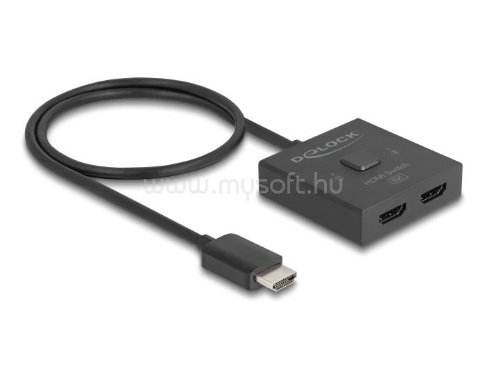 DELOCK HDMI kapcsoló 2 az 1-ben Kétirányú 8K