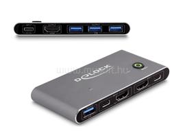 DELOCK HDMI KVM 8K 60 Hz kapcsoló USB 5 Gbps DL18647 small