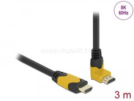 DELOCK High Speed HDMI kábel egyenes csatlakozódugóval - csatlakozódugóval 90  ívelt felfelé 48 Gbps DL86990 small