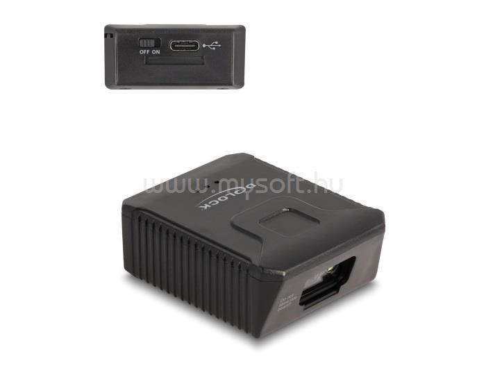 DELOCK Hordható vonalkód leolvasó 1D és 2D 2,4 GHz-cel vagy Bluetooth-szal - 90606 és 90609 számú kesztyűkhöz