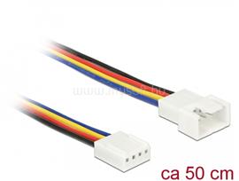 DELOCK Hosszabbító kábel PWM hűtőventillátor csatlakozás 4 tűs 50 cm DL85362 small