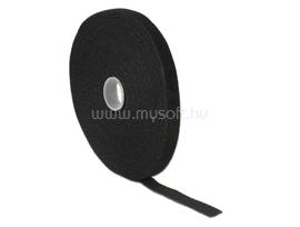 DELOCK Hurkolható rögzítok, 10 m x 13 mm (H x Sz) tekercs, fekete DL18712 small