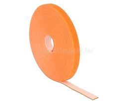DELOCK Hurkolható rögzítok, 10 m x 13 mm (H x Sz) tekercs, narancssárga DL18744 small