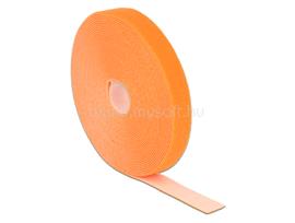 DELOCK Hurkolható rögzítok, 10 m x 20 mm (H x Sz) tekercs, narancssárga DL18748 small