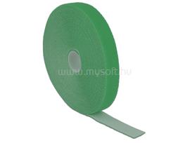 DELOCK Hurkolható rögzítok, 10 m x 20 mm (H x Sz) tekercs, zöld DL18732 small