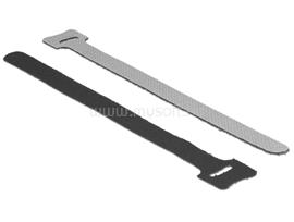 DELOCK Hurkolható rögzítok, 200 mm x 12 mm (H x Sz), 10 darab, fekete DL18687 small