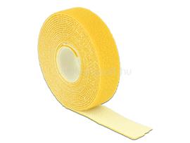 DELOCK Hurkolható rögzítok, 3 m x 20 mm (H x Sz) tekercs (sárga) DL18738 small