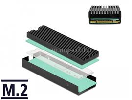 DELOCK Hűtőborda M.2 SSD 2280-hoz, fekete DL18353 small