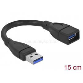 DELOCK Kábel - 82776 (USB-A 3.0 -> USB-A 3.0 hosszabitó kábel, apa/anya, 0,15m) DL82776 small
