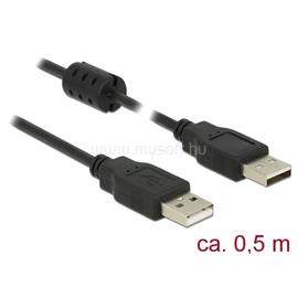 DELOCK Kábel - 84888 (USB-A - USB-A, apa/apa, fekete, 0,5m) DL84888 small