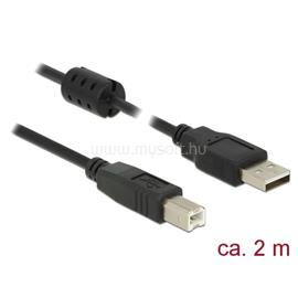 DELOCK Kábel - 84897 (USB2.0, A-B nyomtató kábel, apa/apa, ferrit, 2m) DL84897 small