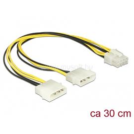 DELOCK Kábel - 85453 (1 x 8 pines EPS  -> 2 x 4 pines molex, 30cm) DL85453 small