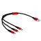 DELOCK Kábel - 85891 (USB2.0 - microUSB, Lightning, USB Type-C töltő kábel készlet, fekete, 30cm) DL85891 small