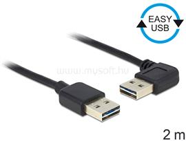 DELOCK Kábel, EASY-USB 2.0-s A- típusú csatlakozódugó > EASY-USB 2.0-s-A-típusú csatlakozódugó, ível DL85557 small