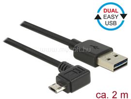 DELOCK Kábel, EASY-USB 2.0-s A-típusú csatlakozódugó > EASY-USB 2.0-s Micro-B típusú csatlakozódugó, DL83853 small