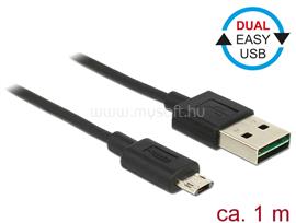 DELOCK Kábel, EASY-USB 2.0-s A-típusú csatlakozódugó > EASY-USB 2.0-s Micro-B típusú csatlakozódugó DL83844 small