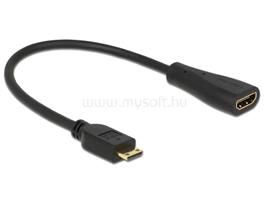DELOCK kábel Gyors-sebességű HDMI Ethernettel Mini-C apa véggel > A anya DL65650 small