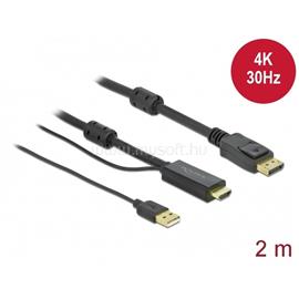 DELOCK kábel HDMI to Displayport 4K 30Hz, 2m DL85964 small