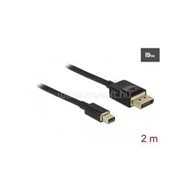 DELOCK kábel Mini DisplayPort > DisplayPort 8K 60Hz tanúsítvánnyal 2m DL84928 small