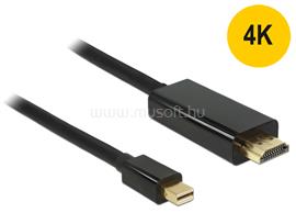 DELOCK Kábel mini Displayport 1.1 dugó - High Speed HDMI A dugó  3 m, aranyozott (fekete) DL83700 small