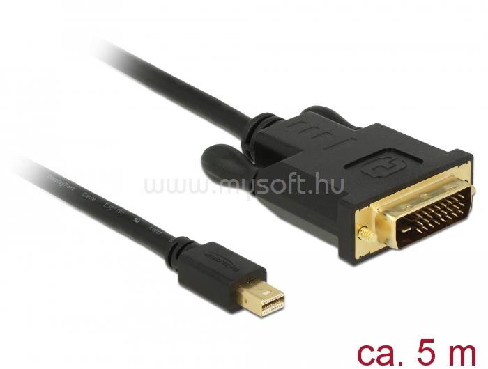 DELOCK Kabel mini Displayport 1.1 dugór > DVI 24+1 dugó 5 m