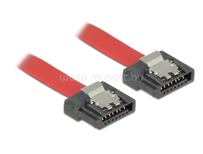 DELOCK kábel SATA FLEXI 6 Gb/s 70 cm vörös fém