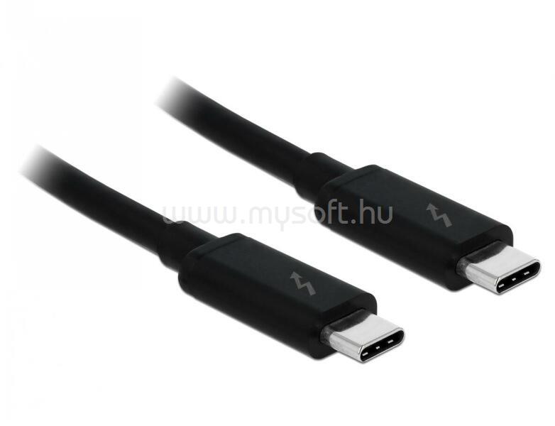 DELOCK kábel Thunderbolt 3 (20 Gb/s) USB-C male to male, passzív 5A, 1.5m, fekete