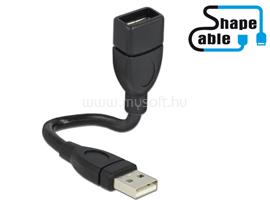 DELOCK kábel USB 2.0 A apa > A anya ShapeCable 0,15 m DL83497 small