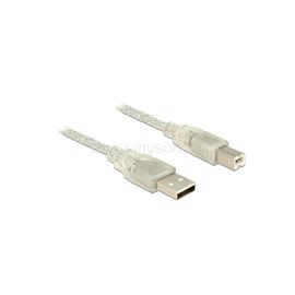 DELOCK kábel USB 2.0 Type-A male > USB 2.0 Type-B male 1m átlátszó DL83892 small