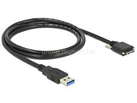 DELOCK Kábel USB 3.0 A típusú dugó > USB 3.0 Micro-B típusú dugó csavarokkal ellátott 1 m DL83597 small