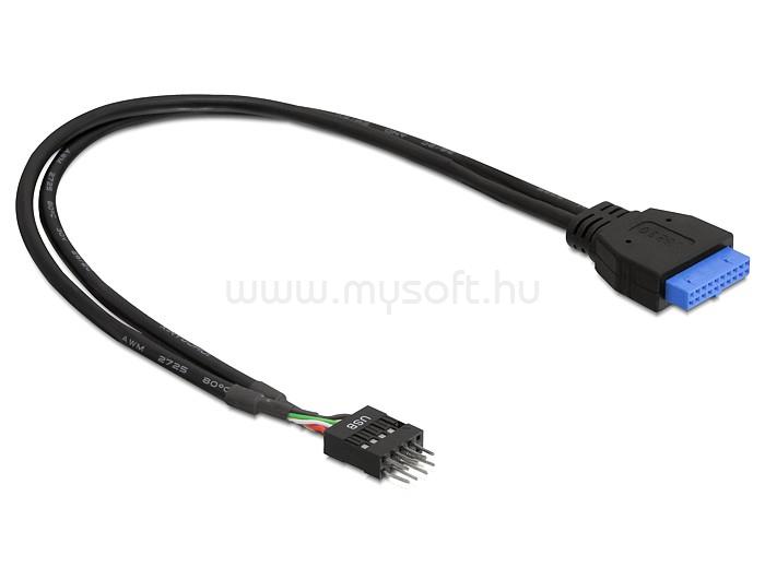 DELOCK kábel USB 3.0 tűs fejléc apa > USB 2.0 tűs fejléc apa 45 cm