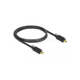 DELOCK kábel USB 3.1 Gen 2 Type-C male / male összekötő tetején csavarral 1m fekete DL83719 small